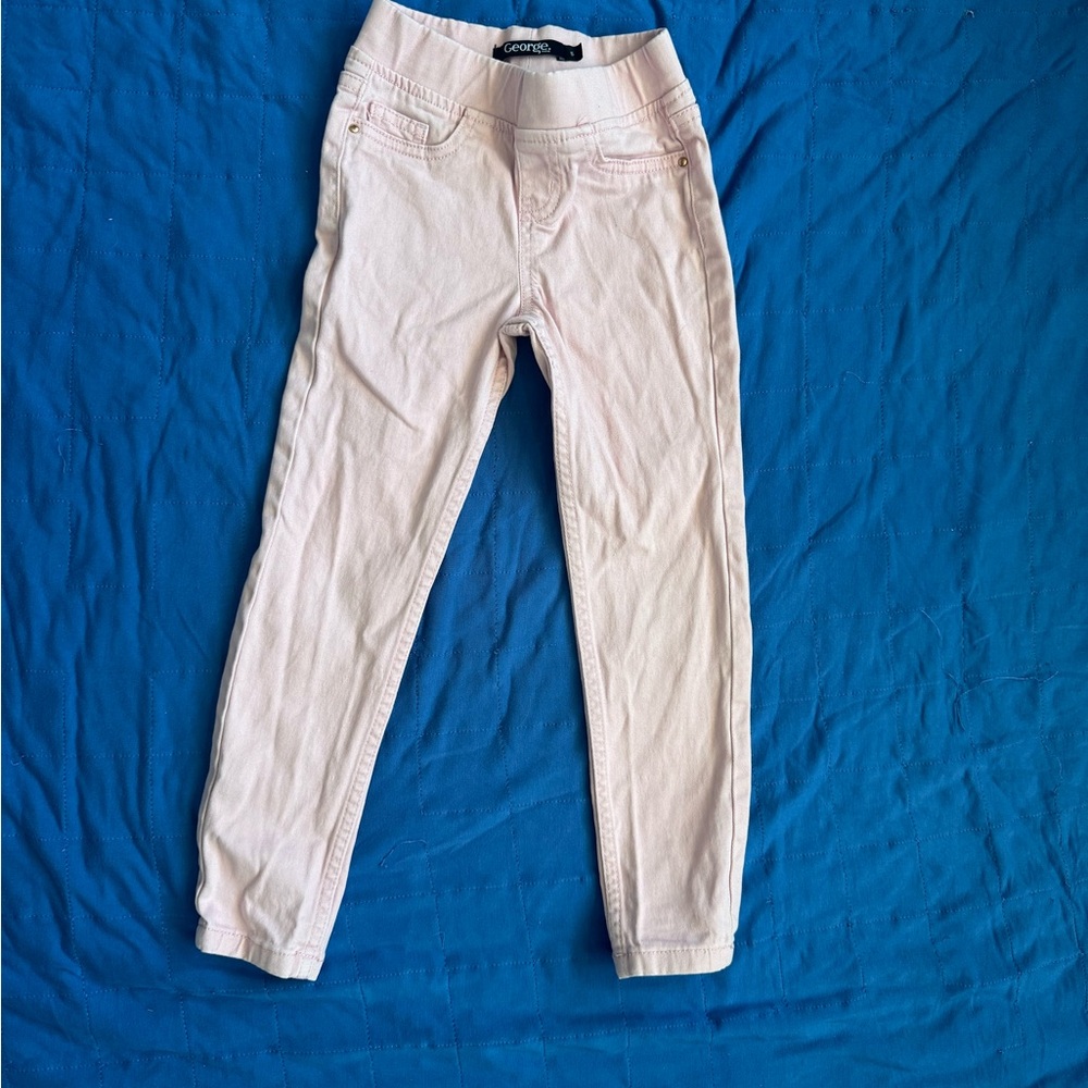 3/$21 George Girls Pink Skinny Jeans 5